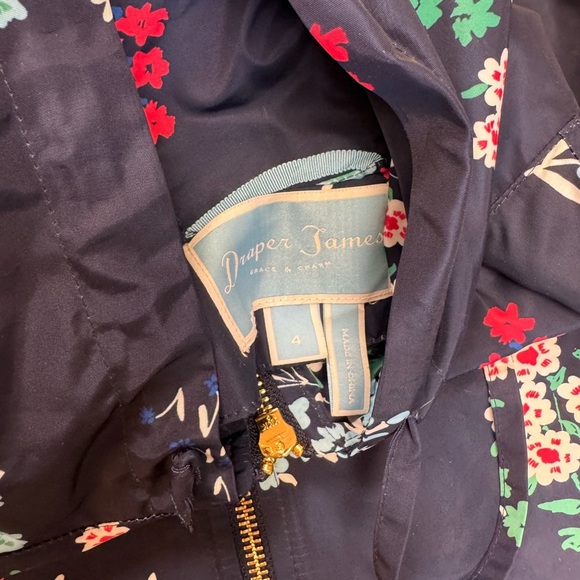 Draper James Waterproof Floral Navy Women's Jacket - Picture 5 of 5